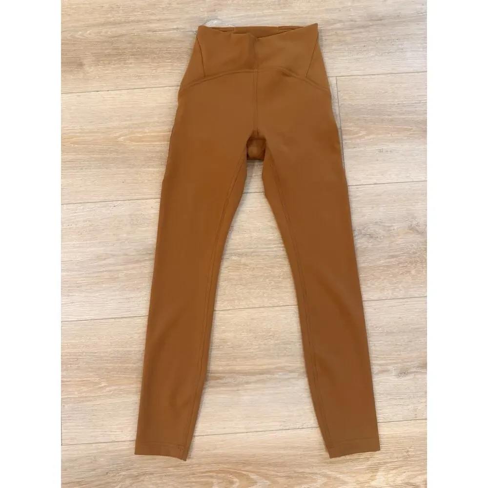 Lululemon InStill High-Rise Tight 25" Copper Brown Size 2 - Picture 4 of 12